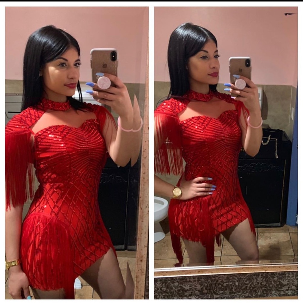 Red dress